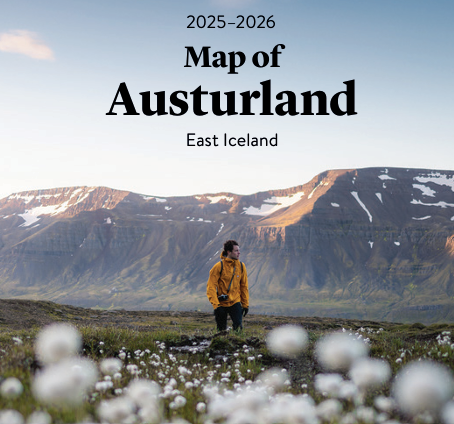 Map of Austurland - East Iceland