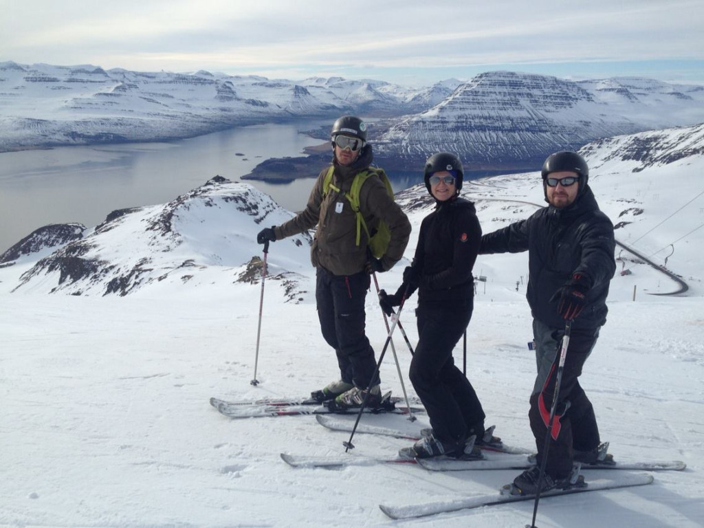 Mountain skiing